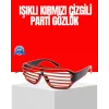 Dikkat Çeken Tasarımlı LED Işıklı Eğlence Gözlüğü