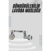 Dönebilen Musluk Başlığı Akrobat Mutfak Banyo Musluk Ucu Başlığı Oynar Başlıklı