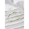 Düğüm Model Pirinç Gold Renk Kadın Bileklik