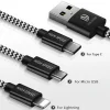 DUX DUCIS 3in1 Usb Type C-İPhone Ve Mikro Kopmaz Usb kablo Hızlı Şarj-(5775)