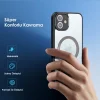 Dux Ducis iPhone 12 Aimo Series Mag Safe Premium Buzlu Sert PC-TPU Kılıf-(5775)