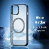 Dux Ducis iPhone 15 Plus Aimo Series MagSafe Premium Buzlu Sert PC-TPU Kılıf-(5775)