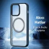 Dux Ducis iPhone 15 Pro Max Aimo Series MagSafe Premium Buzlu Sert PC-TPU Kılıf-(5775)