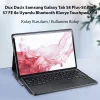 Dux Ducis SM Galaxy Tab S8 Plus-S7 Plus-S7 FE ile Uyumlu Bluetooth Klavye Touchpad Kılıf-(5775)