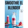 El Blender Bardak Blender Şarjlı Taşınabilir Meyve Sıkcağı Smoothie