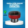 Elektrikli Vakumlu Çukurluk Masaj Aleti Isıtmalı ve Kırmızı Işıklı Terapi Seti