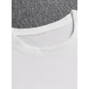 Erkek Baskılı Tişört Kısa Kol Bisiklet Yaka Regular fit Rahat kalıp T-Shirt - Beyaz