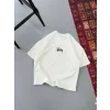 Erkek Kısa Kol Yazlık Tişört Bisiklet Yaka Baskılı Oversize T-Shirt - Beyaz