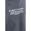Erkek Tişort  Bisiklet Yaka Baskılı Oversize T-Shirt - Gri