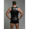 Erkek Lame Tank Top Boxer Takımı