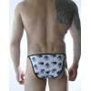 Erkek Metalli El Desenli Slip Çamaşır
