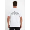 Erkek T-Shirt Nihilist Penguen Baskılı Bisiklet Yaka Kısa kol yazlık Tişört - Beyaz