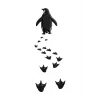 Erkek T-Shirt Nihilist Penguen Baskılı Bisiklet Yaka Kısa kol yazlık Tişört - Beyaz