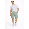 Erkek Pötikareli Şort – Beli Lastikli Bağcıklı, Cepli, Rahat Kesim Günlük Yazlık Şort - Mint Yeşili