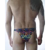 Erkek Renkli Desenli Brazillian Slip