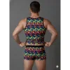 Erkek Renkli Tank Top Boxer Takımı