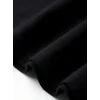 Erkek T-shirt Tavşan Baskılı Kısa Kollu Tişört - Siyah