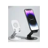 F17s  Masaüstü Telefon Tutucu Döner Tabanı Alüminyum Paslanmaz Çelik Katlanabilir