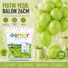 Fıstık Yeşili 26 cm Parti Balonları - 100lü