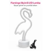 Flamingo LED Lamba Pembe Işıklı