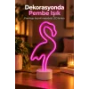 Flamingo LED Lamba Pembe Işıklı