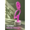 Flamingo LED Lamba Pembe Işıklı
