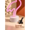 Flamingo LED Lamba USB Kablolu Beyaz Gövdeli