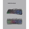 Gaming Set Işıklı Klavye Mouse + Bluetooth 5.2 Kulaklık Oyuncu Paketi