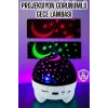 Gece Lambası Renkli Yıldızlı Gökyüzü Projeksiyon Gece Tavan Yansıtma