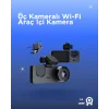 Gelişmiş G-Sensörlü Üçlü Araç Kamerası – 5” LCD Ekran ve Hareket Algılama