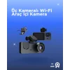 Gelişmiş G-Sensörlü Üçlü Araç Kamerası – 5” LCD Ekran ve Hareket Algılama