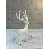 Geyik Figürü Beyaz Modern Salon ve Raf Dekoru