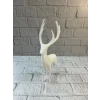Geyik Figürü Beyaz Modern Salon ve Raf Dekoru