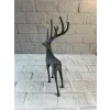 Geyik Figürü Gri Modern Salon ve Raf Dekoru