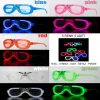 Glow Model Led Işıklı Parti Gözlüğü 3 Modlu 5 Renk 5 Adet