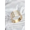 Gold Renk Pirinç Kaburga Model Kadın Bileklik