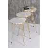 Gold Tel Zigon Beyaz 3lü