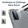 GOR iPad Pro 11 İPad Pro 12.9 2020-2021 3D Cam Kamera Koruyucu 2 SET-(5775)