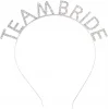 Gümüş Kaplama Kristal Taşlı Team Bride Taç 16x17 Cm