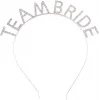 Gümüş Kaplama Kristal Taşlı Team Bride Taç 16x17 cm