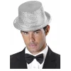 Gümüş Renk Uzun Plastik Simli Parti Şapkası
