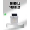 Güneş Enerjili Dış Mekan Sensörlü Duvar Lambası IP65 Su Geçirmez