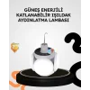 Güneş Enerjili Katlanabilir 5 Kanatlı Solar Bahçe Lambası