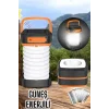Güneş Enerjili Led Lamba Kamp Lambası Katlanabilir Lamba USB Şarjlı