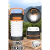 Güneş Enerjili Led Lamba Kamp Lambası Katlanabilir Lamba USB Şarjlı