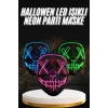 Hallowen Parti Maskesi Neon Led Işıklı Maske 3 Modlu Cadılar Bayramı Maskesi