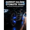Hareketle Yanan LED Sibop Işığı 4lü Araç Lastik Lambası