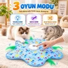 Hareketli İnteraktif Kedi Oyun Matı - USB Şarjlı - 3 Oyun Modu
