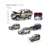 HCL-510A Çek Bırak 1:22 Sesli Ve Işıklı Buharlı DF Metal Jeep