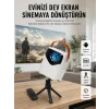 HD Ayaklı Portatif Projeksiyon Cihazı Bluetooth Wifi Akıllı Android İşlemcili